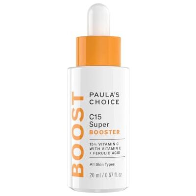 Paula's Choice C15 Super BOOSTER C-vitamin anti-aging serum med 15% C-vitamin bleknar bruna fläckar för tråkig hud med ferulasyra alla hudtyper 20 ml Paula's Choice C15 Super BOOSTER C-vitamin anti-aging serum med 15% C-vitamin bleknar bruna fläckar för tråkig hud med ferulasyra alla hudtyper 20 ml