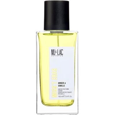Mulac Miss't EROS Hårrenovering essens, hårparfym, fruktig, blommig doft, med söta nyanser och bärnsten, 100 ml Mulac Miss't EROS Hårrenovering essens, hårparfym, fruktig, blommig doft, med söta nyanser och bärnsten, 100 ml