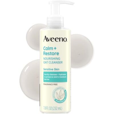 Aveeno Face Calm+Restore Nourishing Oat Cleanser ansiktsrengöring 200 ml Aveeno Face Calm+Restore Nourishing Oat Cleanser ansiktsrengöring 200 ml