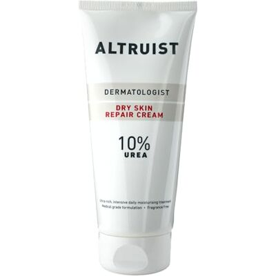 Altruist kräm för torr hud 10% urea, fuktkräm, 200 ml 10 % urea, mycket torr, grov och känslig hud, med glycerin, bisabolol och pantenol, parfymfri, allergivänlig Altruist kräm för torr hud 10% urea, fuktkräm, 200 ml 10 % urea, mycket torr, grov och känslig hud, med glycerin, bisabolol och pantenol, parfymfri, allergivänlig