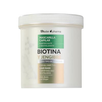 Thader Th Pharma Thader Pharma hårmask av biotin och ingefära som stärker och vitaliserar hår, 700 ml Thader Th Pharma Thader Pharma hårmask av biotin och ingefära som stärker och vitaliserar hår, 700 ml
