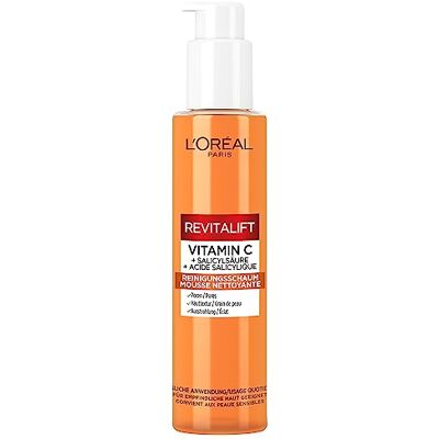 L'Oreal Paris L'Oréal Paris Vitamin C rengöringsskum för rengjord och frisk hud, med C-vitamin och salicylsyra, synliga resultat från den första användningen, för alla hudtyper, Revitalift Clinical, 150 ml L'Oreal Paris L'Oréal Paris Vitamin C rengöringsskum för rengjord och frisk hud, med C-vitamin och salicylsyra, synliga resultat från den första användningen, för alla hudtyper, Revitalift Clinical, 150 ml