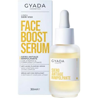 GYADA COSMETICS , Uppfriskande ansiktsserum med 3-peptider och lyftande komplex, minimerar rynkor och uttryckstecken, uppstramande och sträckande effekt, perfekt för mogen hud, 30 ml GYADA COSMETICS , Uppfriskande ansiktsserum med 3-peptider och lyftande komplex, minimerar rynkor och uttryckstecken, uppstramande och sträckande effekt, perfekt för mogen hud, 30 ml