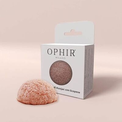 Ophir Milano OPHIR Konjac svamp med lykopen Naturlig antioxidant ansikte svamp Ansiktssvamp för rengöring och exfoliering Mot rynkor och fotoåldrande hud Ophir Milano OPHIR Konjac svamp med lykopen Naturlig antioxidant ansikte svamp Ansiktssvamp för rengöring och exfoliering Mot rynkor och fotoåldrande hud