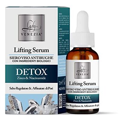 Lady Venezia Detox ansiktsserum för rynkor med ekologiska ingredienser 30 ml Lady Venezia Detox ansiktsserum för rynkor med ekologiska ingredienser 30 ml