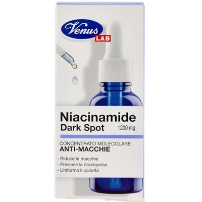 Venus , Niacinamid Dark Spot, molekylär koncentrat mot fläckar, minskar och förhindrar mörka fläckar, formar och lyser upp hudfärg, perfekt för ansikte och händer, 30 ml Venus , Niacinamid Dark Spot, molekylär koncentrat mot fläckar, minskar och förhindrar mörka fläckar, formar och lyser upp hudfärg, perfekt för ansikte och händer, 30 ml