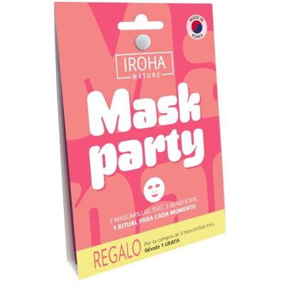 IROHA NATURE Mask Party Kit 3 Koreanska Tisu-ansiktsmasker Fyto-Retinol, C-vitamin och ceramider Uppstramande, Upplyande och reparerande Vegansk hudvård för alla hudtyper IROHA NATURE Mask Party Kit 3 Koreanska Tisu-ansiktsmasker Fyto-Retinol, C-vitamin och ceramider Uppstramande, Upplyande och reparerande Vegansk hudvård för alla hudtyper