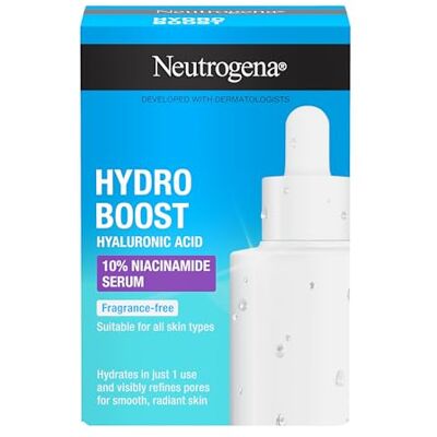 Neutrogena ® Hydro Boost 10% Niacinamide Serum, Fuktgivande, finar porer och förbättrar hudens struktur, parfymfri, 30 ml Neutrogena ® Hydro Boost 10% Niacinamide Serum, Fuktgivande, finar porer och förbättrar hudens struktur, parfymfri, 30 ml