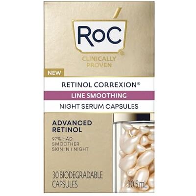 RoC Nova Engel Line Smoothing Advanced Retinol Cápsulas, Lyxig Känsla, För Daglig Användning, Med Mild Formula RoC Nova Engel Line Smoothing Advanced Retinol Cápsulas, Lyxig Känsla, För Daglig Användning, Med Mild Formula