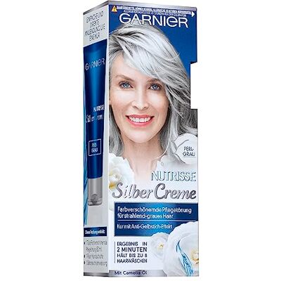 Garnier nyans, vårdande toner för strålande vitt hår med krämolja, nutriss, pärlgrå, 1-pack, 80 ml Garnier nyans, vårdande toner för strålande vitt hår med krämolja, nutriss, pärlgrå, 1-pack, 80 ml