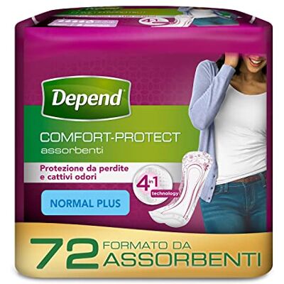 Depend Normal Plus Pads för kvinnor – 72 dynor Depend Normal Plus Pads för kvinnor – 72 dynor