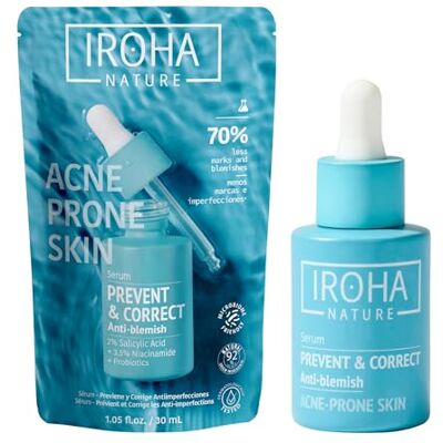 IROHA NATURE Anti-fläckserum Salicylsyra 2% niacinamid 3,5% Ansiktsserum för hudtrend akneik, minskar finnar och tar bort märken, Niacinamidserum med 92% naturliga ingredienser IROHA NATURE Anti-fläckserum Salicylsyra 2% niacinamid 3,5% Ansiktsserum för hudtrend akneik, minskar finnar och tar bort märken, Niacinamidserum med 92% naturliga ingredienser