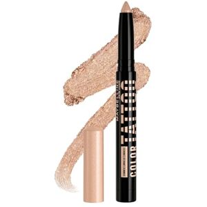 MAYBELLINE New York ögonskuggspenna, allt-i-ett ögonblick, primer och ögonskuggspenna, långvarig och krämig färg, färg tatuering ögonstix, I Am Courageous