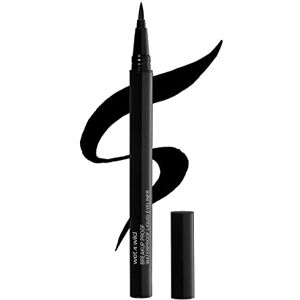Wet n Wild Mega Last Breakup Proof Flytande Eyeliner, Svart Eyeliner Penna, Vattenfast, Snabbt torkning, Smetresistent, 16-timmars Varaktighet,Ultra Black