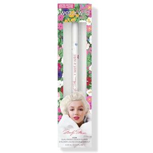 Wet n Wild Marilyn Monroe Icon Beautifying Liquid Eyeliner Pen, flytande eyeliner, Ultra Pigmenterad, med dubbel penselspets och filtspets för exakta och intensiva, svart