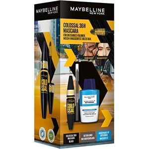 MAYBELLINE New York Colossal Set: Colossal 36H svart mascara, tatuering liner gel penna grå svart, ögonmakeup borttagare vattentät, 3 delar MAYBELLINE New York Colossal Set: Colossal 36H svart mascara, tatuering liner gel penna grå svart, ögonmakeup borttagare vattentät, 3 delar