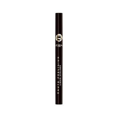 L'Oreal Paris L'Oréal Paris, flytande eyeliner, lång livslängd 24H, mjuk filtspets, intensiv färg, vattentät, exakt applicering och linjer, Haute Precision, Ton: Brun (Le Brun) L'Oreal Paris L'Oréal Paris, flytande eyeliner, lång livslängd 24H, mjuk filtspets, intensiv färg, vattentät, exakt applicering och linjer, Haute Precision, Ton: Brun (Le Brun)