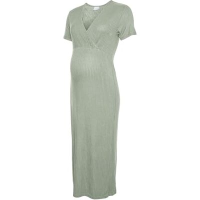Mama.licious Mltrinity Tess Ss JRS Midi Dress 2F Noos, Ökensalt, L Mama.licious Mltrinity Tess Ss JRS Midi Dress 2F Noos, Ökensalt, L