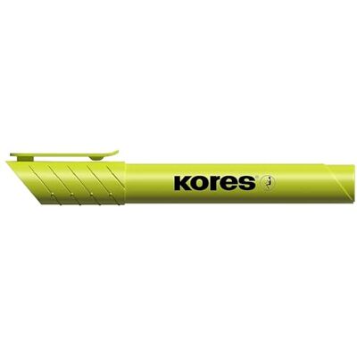 Kores High Liner plus highlighter-pennor, mejseltips, gul (låda med 12) Kores High Liner plus highlighter-pennor, mejseltips, gul (låda med 12)