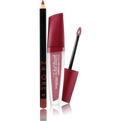 DEBORAH Milano Makeup Red Touch Lipstick Matt Lipstick 12 vintage rosor, intensiv färg och ingen överföring, 4,5 g och 24 timmars blyertspenna, 03 brun, fläckbeständig och ultra-pigmenterad, 1,5 g DEBORAH Milano Makeup Red Touch Lipstick Matt Lipstick 12 vintage rosor, intensiv färg och ingen överföring, 4,5 g och 24 timmars blyertspenna, 03 brun, fläckbeständig och ultra-pigmenterad, 1,5 g