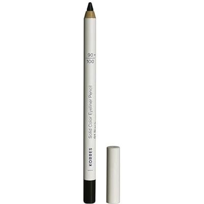 Korres Solid Color Eyeliner Pencil Black 01, intensiv färg, krämig konsistens och vulkanmineraler, långvarig och lämplig för känsliga ögon, vegansk, 1,2 g Korres Solid Color Eyeliner Pencil Black 01, intensiv färg, krämig konsistens och vulkanmineraler, långvarig och lämplig för känsliga ögon, vegansk, 1,2 g