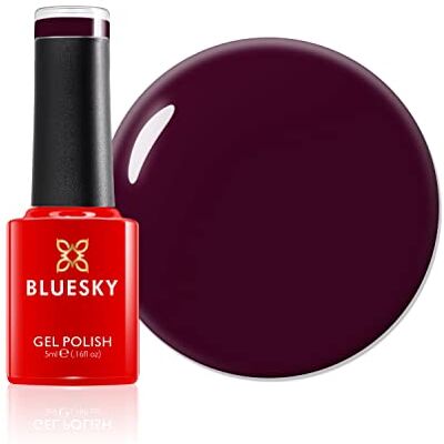 BLUESKY Bluessky gel nagellack, mörk rödbrun, mini, A072,, röd, långvarig, chipbeständig, 5 ml kräver torkning under UV LED -lampan BLUESKY Bluessky gel nagellack, mörk rödbrun, mini, A072,, röd, långvarig, chipbeständig, 5 ml kräver torkning under UV LED -lampan