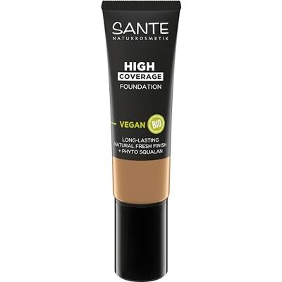 Sante Naturkosmetik High Coverage Natural Foundation 05 varm beige, vegansk primer med ekologiska peptider, med hög täckning och en naturlig finish, närande och hållbar formel, 25 ml Sante Naturkosmetik High Coverage Natural Foundation 05 varm beige, vegansk primer med ekologiska peptider, med hög täckning och en naturlig finish, närande och hållbar formel, 25 ml