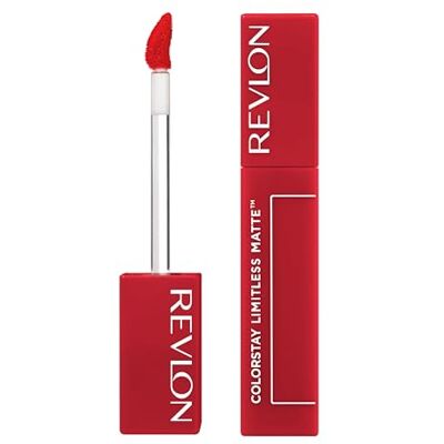 REVLON ColorStay Limitless matt flytande läppstift, läppmakeup strumpfyllare för kvinnor, vegan, No-Budge, vattentät, 010 topptalang, 5 ml REVLON ColorStay Limitless matt flytande läppstift, läppmakeup strumpfyllare för kvinnor, vegan, No-Budge, vattentät, 010 topptalang, 5 ml