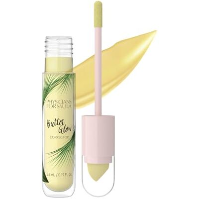 Physicians Formula Butter Glow Corrector, Tygndlös Concealer med Tvådelad Applikator, Berikad med Upplysande och Fuktförstärkande Ingredienser, Yellow Physicians Formula Butter Glow Corrector, Tygndlös Concealer med Tvådelad Applikator, Berikad med Upplysande och Fuktförstärkande Ingredienser, Yellow