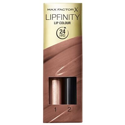 Max Factor Lipfinity 2-stegs Long Lasting Lipstick – 180 Spiritual, 2.3 ml + 1.9 g Max Factor Lipfinity 2-stegs Long Lasting Lipstick – 180 Spiritual, 2.3 ml + 1.9 g