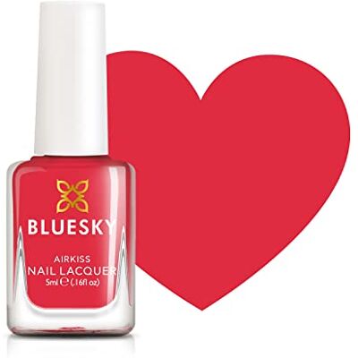 BLUESKY Bluessky Kids Nail Varnish Bang, Red. Lätt skal-off, giftfri, vattenbaserad, odourfri nagellack för barn, 5 ml BLUESKY Bluessky Kids Nail Varnish Bang, Red. Lätt skal-off, giftfri, vattenbaserad, odourfri nagellack för barn, 5 ml
