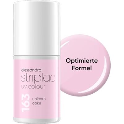 alessandro Striplac UV-nagellack Unicorn Cake – täckande och reptålig upp till 15 dagar – lätt att applicera – mild dekalteknik – vegansk – pastellrosa, 6,5 ml alessandro Striplac UV-nagellack Unicorn Cake – täckande och reptålig upp till 15 dagar – lätt att applicera – mild dekalteknik – vegansk – pastellrosa, 6,5 ml