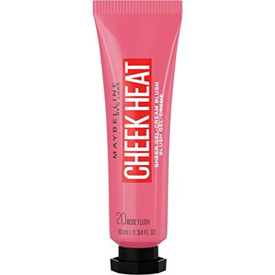 MAYBELLINE Nova Engel Cheek Heat Sheer Gel-Cream Blush 20-Rose, Mild Formula, För Särskilda Stunder, Med Autentisk Upplevelse MAYBELLINE Nova Engel Cheek Heat Sheer Gel-Cream Blush 20-Rose, Mild Formula, För Särskilda Stunder, Med Autentisk Upplevelse
