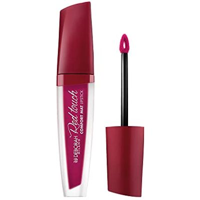 DEBORAH Milano Red Touch Lipstick Matte Liquid Läppstift, N.16 Very Cherry, intensiv färg och ingen överföring, ger mjuka och sammet läppar, 4,5 gr DEBORAH Milano Red Touch Lipstick Matte Liquid Läppstift, N.16 Very Cherry, intensiv färg och ingen överföring, ger mjuka och sammet läppar, 4,5 gr