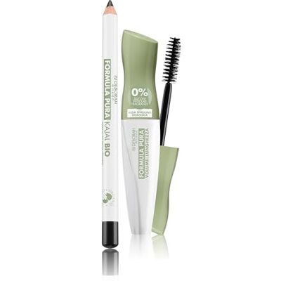 DEBORAH Milano sminkset Kajal ögonpenna BIO ren formel, djup svart nr 1 och ren formel mascara volym och längd, volym och förlängning, svart, 12 ml DEBORAH Milano sminkset Kajal ögonpenna BIO ren formel, djup svart nr 1 och ren formel mascara volym och längd, volym och förlängning, svart, 12 ml