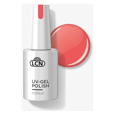 LCN UV-nagellack Coral Sunset – täckande och långvarig shellac – mild blötläggning – vegan, djurförsöksfri och HEMA-fri – 10 ml LCN UV-nagellack Coral Sunset – täckande och långvarig shellac – mild blötläggning – vegan, djurförsöksfri och HEMA-fri – 10 ml