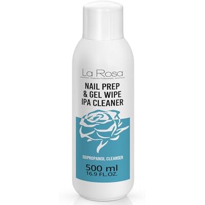 La Rosa LaRosa Nagelrengöring 500ml Isopropanol IPA Avfettare för Naglar Förberedelse för Nagellack, Gel, Hybrider och Penslar NAIL PREP & GEL WIPE Cleaner för Gelnaglar La Rosa LaRosa Nagelrengöring 500ml Isopropanol IPA Avfettare för Naglar Förberedelse för Nagellack, Gel, Hybrider och Penslar NAIL PREP & GEL WIPE Cleaner för Gelnaglar
