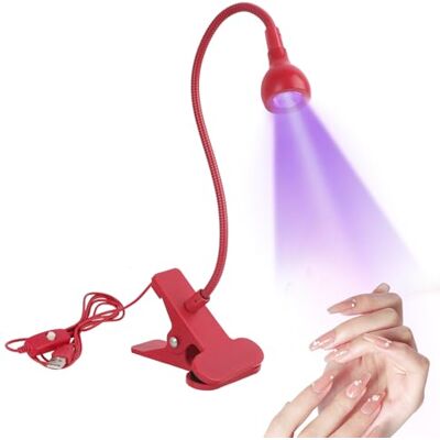 Vonsera UV-lampa för gelnaglar 5 W, UV-nagellampa, mini UV-nagellampa med 4 justerbara intensiteter för att härda nagellack, mini UV-lampa för naglar med säkerhetsklämma, rosenröd Vonsera UV-lampa för gelnaglar 5 W, UV-nagellampa, mini UV-nagellampa med 4 justerbara intensiteter för att härda nagellack, mini UV-lampa för naglar med säkerhetsklämma, rosenröd