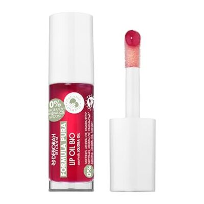 DEBORAH Milano Ekologisk ren formel Lip Oil, N.03 Cherry Red, ekologisk läppolja, återfuktar, ger näring och skyddar läppar, med jojobaolja, 6 ml DEBORAH Milano Ekologisk ren formel Lip Oil, N.03 Cherry Red, ekologisk läppolja, återfuktar, ger näring och skyddar läppar, med jojobaolja, 6 ml