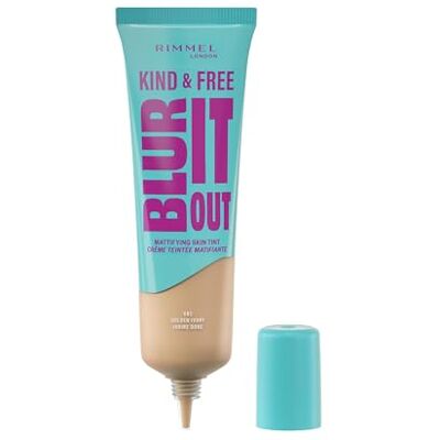 Rimmel London Kind & Free BLUR IT OUT matt foundation, 082, Golden Ivory, heldagskontroll, lätt matt finish, 30 ml Rimmel London Kind & Free BLUR IT OUT matt foundation, 082, Golden Ivory, heldagskontroll, lätt matt finish, 30 ml