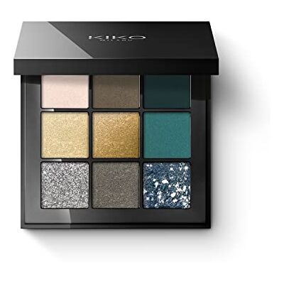 Kiko Milano - Glamour Finish - Gröna Vibrationer - Ögonskuggspalett Kiko Milano - Glamour Finish - Gröna Vibrationer - Ögonskuggspalett