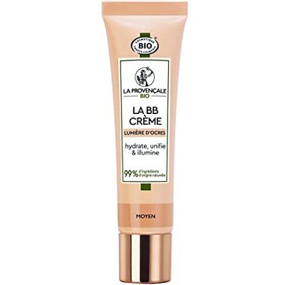 La Provençale Bio La BB Crème Lumière d'Ocres certifierad ekologisk återfuktande tonad kräm ekologisk olivolja AOP Provence för alla hudtyper nyans: medium 30 ml La Provençale Bio La BB Crème Lumière d'Ocres certifierad ekologisk återfuktande tonad kräm ekologisk olivolja AOP Provence för alla hudtyper nyans: medium 30 ml