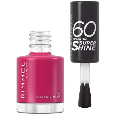 Rimmel London Colour Your Way 60 Second Super Shine Nagellack 152 Coco-nuts For You, 8 ml Rimmel London Colour Your Way 60 Second Super Shine Nagellack 152 Coco-nuts For You, 8 ml