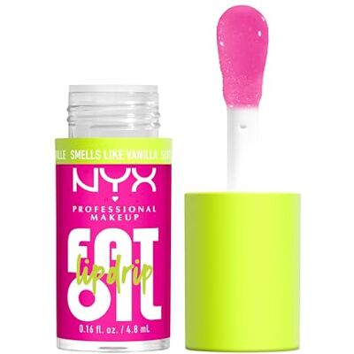 NYX Professional Makeup Glans läppolja fett olja läppdroppe, hög glans, icke-klibbig finish, 12 H-återfuktning, extra stor applikator, skvalanolja, björnbär och hallon, SUGA BADDIE NYX Professional Makeup Glans läppolja fett olja läppdroppe, hög glans, icke-klibbig finish, 12 H-återfuktning, extra stor applikator, skvalanolja, björnbär och hallon, SUGA BADDIE