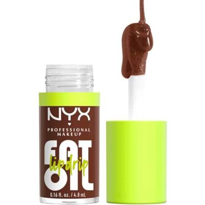 NYX Professional Makeup, fet olja läppdroppe, läppolja, fuktgivande i 12 timmar, med skvalan, hallon- och björnbärsolja, Livin the Cream NYX Professional Makeup, fet olja läppdroppe, läppolja, fuktgivande i 12 timmar, med skvalan, hallon- och björnbärsolja, Livin the Cream