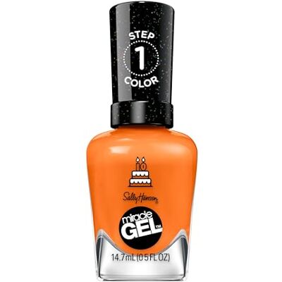 Sally Hansen Miracle Gel, Gel-Ebrate, Gellack, anti-flisning nagellack, varar upp till 8 dagar Sally Hansen Miracle Gel, Gel-Ebrate, Gellack, anti-flisning nagellack, varar upp till 8 dagar
