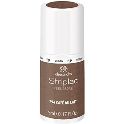alessandro Striplac Peel or Soak Café Parisian – CAFE AU LAIT – VEGAN– LED-nagellack i brunt kaffe – för perfekta naglar på 15 minuter, 5 ml alessandro Striplac Peel or Soak Café Parisian – CAFE AU LAIT – VEGAN– LED-nagellack i brunt kaffe – för perfekta naglar på 15 minuter, 5 ml