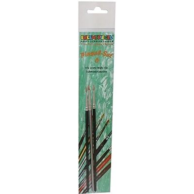 Eulenspiegel 955536 – professionell penselset 6, 3 konstfiberborstar, sminkborstar, ansikts- och kroppsmålning Eulenspiegel 955536 – professionell penselset 6, 3 konstfiberborstar, sminkborstar, ansikts- och kroppsmålning