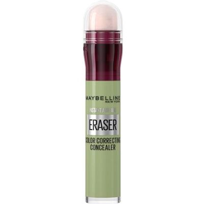 MAYBELLINE New York Instant Anti-Age Raderare Color Corrector Concealer, ultra-enkel färgkorrigering för en jämn hy, grön, 6,8 ml MAYBELLINE New York Instant Anti-Age Raderare Color Corrector Concealer, ultra-enkel färgkorrigering för en jämn hy, grön, 6,8 ml