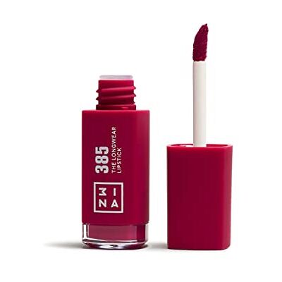 3ina MAKEUP – The Longwear läppstift 385 – vinröd läppstift – matt läppstift med hyaluronsyra – långvarig högpigmenterad flytande läppstift – Vegan – krispfri 3ina MAKEUP – The Longwear läppstift 385 – vinröd läppstift – matt läppstift med hyaluronsyra – långvarig högpigmenterad flytande läppstift – Vegan – krispfri